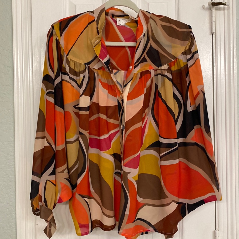 Molly blacken abstract dolman top